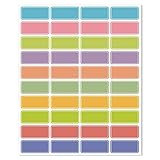 400 Stück Farbcodierungsetiketten Rechteckige Etiketten Selbstklebende Klebrige Aufkleber Kleine Umzugsaufkleber Namensschilder (10 Blatt)