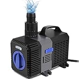 Forever Speed Super ECO Teichpumpe Filterpumpe Energiespar Wasserpumpe Koiteich Bachlaufpumpe (3000-12000L/H) (5200L/H)