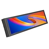 Pyhodi PC -Temperaturanzeige, 1920x480 Auflösung 178 Grad Wide View PC -Sensor -Panel -Display, Dynamische Themenunterstützung mit Aluminiumlegierschale für Büro, Küche, (Kapazitive Touchscreen