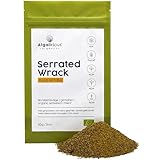 ALGALICIOUS Bio Kollagen Boost Superfood | Vegan | Serrated Wrack Algen Flakes | 50g | Reich an Fucoidan, Mineralien & Antioxidantien | Lebensmittel Flocken