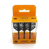 CUESOUL ROST Personalisierte integrierte Dartpfeile Schäfte und Darts Flights Medium, 3er-Set Schädel Pattern (CSAK-5KL12-L)