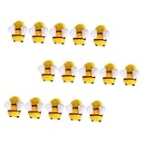TEHAUX 4 Sätze Wollfilz Biene Kinderparty Mitgebsel Scheckheft Gelb Scrabbook Haar Pin Bienenartikel Thematisiert Bienenhandwerk Aus Wollfilz Bienenkugeln Aus Wollfilz Yellow 15 Stück * 4