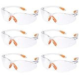 6-er Pack Schutzbrillen Transparent Mit Mit Klaren Gläsern Gumminase Schutzbrille Für Sicheren Schutz - Augenschutzbrille Sicherheitsbrille Laborbrille Kratzfeste Linsen Für Damen/Herren/Kinder