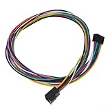 Gdfnmogo 16 Pin Auto Audio ISO Kabelbaum Verlängerungskabel 40cm Kunststoffkonstruktion für Auto Stereo Player Installation