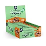 Multipower Vegan Protein Layer Salted Caramel Bar Energieriegel mit 24% Protein – Fitnessriegel 15 x 55 g – veganer Proteinriegel – kalorienarmer Eiweißriegel mit Salted Caramel Geschmack