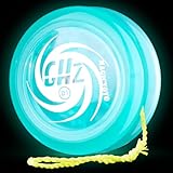 MAGICYOYO JoJo D1 GHZ, Looping Yoyo Blauer Leuchteffekt im Dunkeln, Einstiegs-Yoyo für Kinder, Responsive JoJo für Kinder und Anfänger, Professionelles 2A Trick-Jo Jo mit 6 Yo Yo-Schnüren