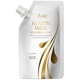 Vitamins Haarmaske Keratin Haarkur Behandlung - Biotin, Castor Oil, Collagen Protein & Kokosöl Deep Conditioner für geschädigtes dünnes trockenes strapaziertes Haar (Travel Size)
