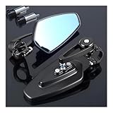 DAGMARA Motorradspiegel Für Für Burgman 650 400 125 200 250 AN650 AN400 1 Paar Motorrad-Rückspiegel Universal-Scooter Bar End Lenkerspiegel