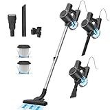 Vactidy Blitz C6 600W Staubsauger mit Kabel, 25KPa Stielstaubsauger mit Kabel, 7M Staubsauger mit Überhitzungsschutz, 800ml Handstaubsauger mit Kabel, Staubsauger Tierhaare für Hartböden Teppich