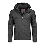 Höhenhorn 25F1-3 Rigi Herren Regen Jacke Outdoor Rain Freizeitjacke Schwarz Gr L