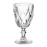 HOMLA Lunna Weingläser Transparent 310ml Weinglas Vintage Weißweingläser Saftgläser Trinkgläser Weingläser Set Bunt 4 Stück