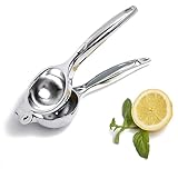 Zitronenpresse | Zitruspresse Edelstahl | Lacari ORIGINAL Lemon Squeezer | Große Handpresse & Saftpresse | Zitruspresse in Silber | Citrus Juicer | Cheers Club