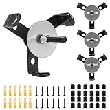 4 Stück Versteckte Helm Wandhalterung Metall Rostschutz mit Installationszubehör Starke Tragfähigkeit für Mini Footballhelme Sporthelme Sammlerstücke