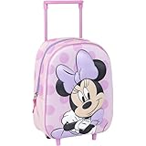 CERDÁ LIFE'S LITTLE MOMENTS Unisex Kinder Trolley 3D Kinderrucksack Minnie, Rosa