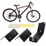 Garage für Fahrrad-Rack - Fahrradhaken zur Wandmontage, vertikaler Fahrradrahmen | Aufbewahrungshaken für tragbare und schwere Fahrräder, Wandhalterung aus Stahl