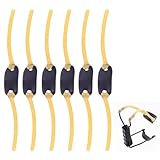 6 Stück Steinschleuder Gummi für Schleuder Gummi Ersatz Zwillen Gummi Slingshot Gummimodell Rubber für Erwachsene Zwille FüR Erwachsene Steinschleuder Profi für Jagd Zwille Steinschleuder Profi Jagd
