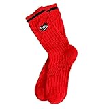 Halbsocken Herren 4346 KniestrüMpfe Kompression Frauen und Winter Rot Farbabstimmung Verdickte Warme Mid Tube Socken Frauen Dicke Socken Socken Baumwolle Herren 4346 Socken Damen Weiß (C, One Size)