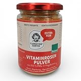 FLORENTINAS GARTEN | Hagebuttenpulver aus Deutschland | 180 g | PiRo-3 | natürliches Vitamin C für eine normale Kollagenbildung & Knorpelfunktion | ohne Zusätze | Anbau & Produktion in Deutschland