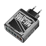 Proypiax Europäischer Reise Steckdosen Adapter,Schnelllade-Block Internationaler Reiseadapter | Mehrfachsteckdose 6 Ports 30W Ladestation für Zubehöre