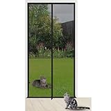 tylxayoxa Balkontür Mit Reißverschluss 95x200cm, Anti-Mückengitter Tür Mesh Durable Slft Adhesive Door Fly Mesh, Luftbelüftung, Schiebetür(95x200cm)