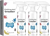 Fleckenbehandlungsspray, 120ML Stain Treater Spray, Fleckenentferner Kleidung, Stain Remover For Clothes, Reiniger Spray Entfernt, Lebensmittel, Fett, Kaffee, Wäsche, Unterwäsche, Stoff