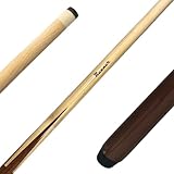 Winsport einteiliger Billard Queue Runner, Hi Quality Profi Pool Cue aus Ahornholz, Billardqueue, 145 cm, 13 mm Profi Klebeleder, Pool Cue Stick für zuhause, Gastronomie und Jugendeinrichtungen