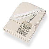 STUDIO Molton Matratzenschoner 90x200cm – 100 % Baumwolle – Made in Germany – Made in Green by Oeko-TEX – Matratzenauflage mit Eckgummis – Kochfest, atmungsaktiv, hautfreundlich – Naturfarben