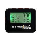 Gymboss Charge Intervall-Timer und Stoppuhr (Schwarz/Rot)