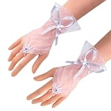 YAOGUI 2pcs Schmetterlingskleiderhandschuhe Bequeme Abendhandschuhe Frauen Modefäden Für Partys Hochzeiten Vielseitige Modehandschuhe
