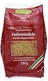 Rapunzel Fadennudeln Suppennudeln Semola, 4er Pack (4 x 250 g) - Bio