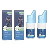 Nasenspray Zur Linderung von Allergie-Rhinitis, 2 Stück, Tiefes Eindringen, Feiner Nebel, Kräuterextrakt-Nasenspray Gegen Verstopfte Nase, 18 Ml