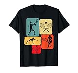Tennis Player Spieler Tennisspieler Coach Jungen Boys Retro T-Shirt