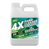 4 x Teichreiniger – reduziert Schlamm und Schlamm für ein sauberes, natürliches Aussehen – super konzentrierte See- und Wasserspielenzyme behandeln bis zu 1 Acre, Paar mit Farbstoff – sicher für