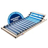 Good Side® DIY Lattenrost 100x200 cm ergonomisch [verstellbares Kopfteil] Made in Germany | Lattenroste bis 300 kg | Lattenrost 100x200cm | Lattenrost verstellbar | Bed Slats | Latenrost (14 Leisten)