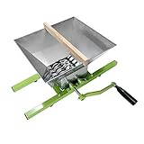 Froadp 7L Edelstahl Obstmühle Mobile Maischemühle Obst Schredder Rübenmühle mit Handkurbel Weinpressen Werkzeuge Set Schnitzelpressen Apfelpresse für Obstweine Fruchtsäfte Apfelsaft…