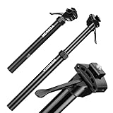 Renopfect Fahrrad Sattelstütze Dropper, Teleskop Fahrrad Sattelstütze, Dropper Sattelstütze 125 Mm Schnell Höhenverstellbare Hydraulische, 30,9/31,6 Mm Fahrrad-Sattelrohr, Fahrrad-Sattelstütze