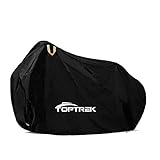 Toptrek Fahrradabdeckung Wasserdicht Oxford-Gewebe Hochwertige Fahrradgarage Plane Wasserfest 200 x 110 x 70 CM Fahrrad schutzhülle mit Beutel