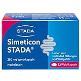 SIMETICON STADA 280mg - Medizinprodukt zur Linderung gasbedingter Beschwerden wie Bauchkrämpfe, Blähungen und Völlegefühl - 1 x 32 Weichkapseln