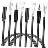 HOMSFOU 8 Stück Teiliges Audio Ersatzkabel mit Männlichen und Weiblichen Steckern Robustes Stereo klinkenkabel Kompatibel für Kopfhörer Lautsprecher Autoradio und Multimedia geräte