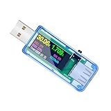 OATIPHO Usb-tester Usb-messgerät Meter Usb-c-tester Usb-volt Usb-spannungs- Und Stromtester Steckdosentester Usb Tester Typ c Spannung Leistungsmesser Krähe Prüfer Detektor Abs Anzahl