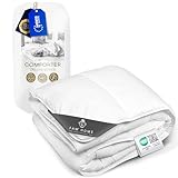 FAM Home Bettdecke 135x200 Weiche Mikrofaser Waschbar Ganzjährig I Zudecke Antiallergisch für Allergiker I Gesteppte Steppdecke