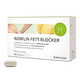 Medicom – Nobilin Fett-Blocker, Gewichtskontrolle, Fettreduktion, Verlängerung des Sättigungsgefühls, Feigenkaktuspulver, Pflanzlicher Faserkomplex – 60 Tabletten