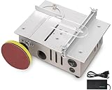 Mini Tischkreissäge,7-Gang-Netzteil Einstellbarer,Sägeblatt Höhenverstellbarer Multifunktionale Tragbare Präzisions-Tischkreissäge für DIY Mini Tischkreissäge für DIY Holzbearbeitungsprojekte