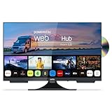 Cello C2224WSF 12V 22 Zoll-Smart-Fernseher ohne Rahmen mit integriertem DVD-Player, ultraschnellem WebOS, Freeview Play, Pitch Perfect-Lautsprechern, Bluetooth Kleiner Fernseher für Wohnmobile