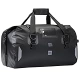 KEMIMOTO Motorrad Hecktasche 65L, IPX6 wasserdichte Motorradtasche Gepäckrolle mit Schnellverschlussgurten, Große Kapazität & Mehrere Fächer, Ideal für Touring, Camping, Motorradfahren, Wassersport
