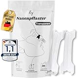 Ellicit® Nasenpflaster Transparent, 30er Pack Premium Nasenstrips, gegen Schnarchen, Extra Halt für bessere Schlafqualität, besser Atmen bei verstopfter Nase, Nasal Strips [für jede Nase]