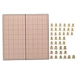 BESPORTBLE Faltbares Magnetisches Japanisches Schachspiel Reise Brettspiel Traditionelles Shogi mit Stabilen Spielfiguren für Unterwegs und Strategischen Spielspaß