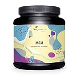 MSM Pulver 1000 g Vegavero® | 99,9% rein | Deutsche Produktion | Methylsulfonylmethan | Organischer Schwefel | kristallines Pulver | Laborgeprüft und Ohne Zusatzstoffe | Vegan