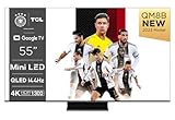 TCL 55QM8B Fernseher MiniLED 55 Zoll, QLED, 144Hz, 4K HDR Premium 1300nits, Google TV, Dolby Atmos, Onkyo, Game Master Pro 2.0