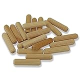 Mprofi MT® Holzdübel 8mm X 35mm - Holzdübel Set Ca.200 zu 220 Stück - Dübel Holz aus Buche - Verbindung Hölzern - Riffelholzdübel Ideal für Tischler und Heimwerken, Möbelbau - DT/8/250